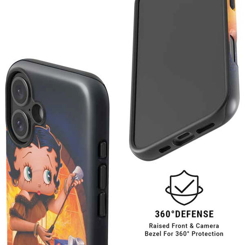 Betty Boop Roasting Marshmallows iPhone 16 Plus Magsafe Impact Case